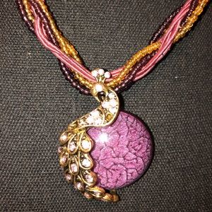 Retro Bohemia Style Phoenix Peacock Necklace